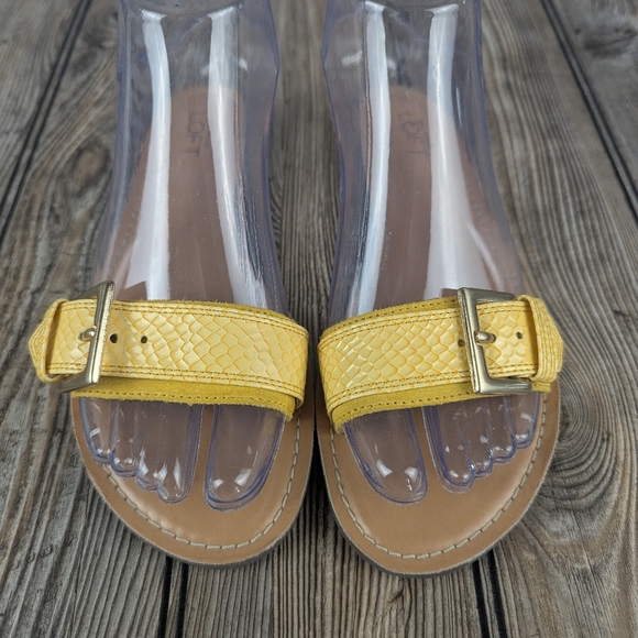 Ann Taylor Loft Yellow Slides Size 6 - Picture 1 of 11